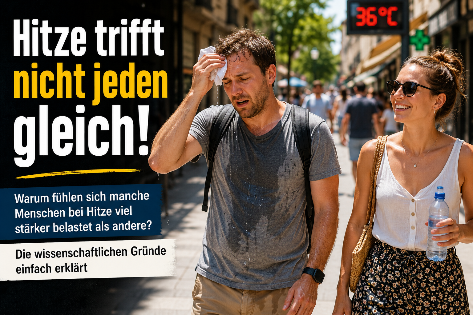 Menschen bei Hitze – Ursachen für starke Hitzebelastung
