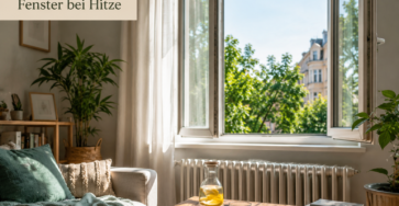 Fenster bei Hitze richtig nutzen für ein angenehmeres Raumklima im Sommer