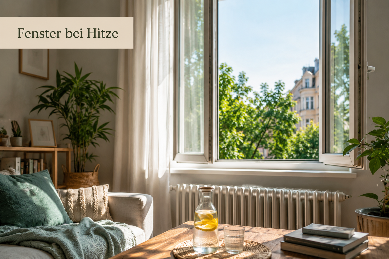 Fenster bei Hitze richtig nutzen für ein angenehmeres Raumklima im Sommer