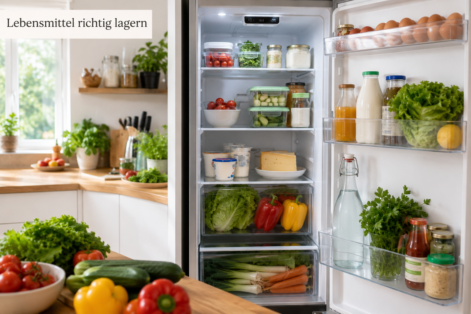 Lebensmittel richtig lagern für mehr Frische im Haushalt