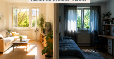 Warum manche Räume im Sommer wärmer sind als andere