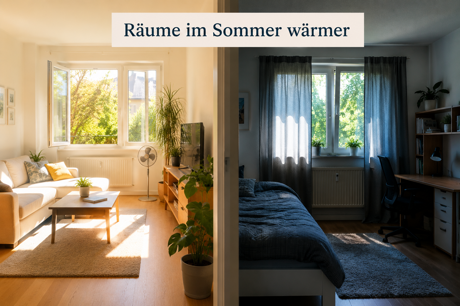 Warum manche Räume im Sommer wärmer sind als andere